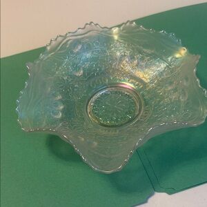 Iridescent Glass Decorative Bowl